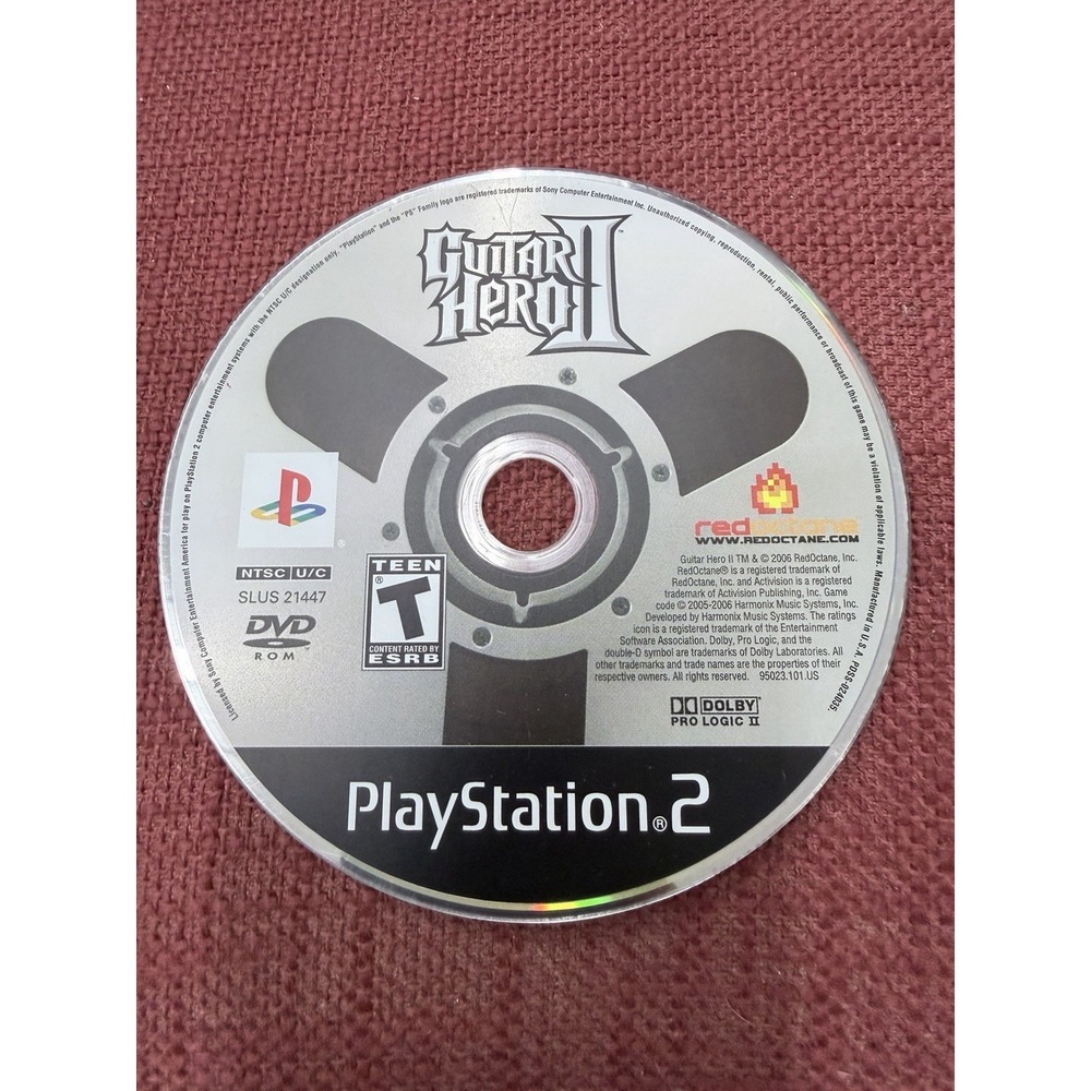 Guitar Hero II (PS2, Playstation 2)  Tested  *DISC‎ ONLY*
